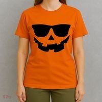 Halloween Jack-O- Lantern With Shades T-Shirt thumb 4
