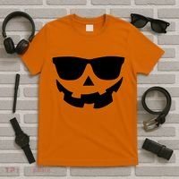 Halloween Jack-O- Lantern With Shades T-Shirt thumb 5