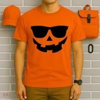 Halloween Jack-O- Lantern With Shades T-Shirt thumb 6