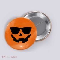 Halloween Jack-O- Lantern With Shades Button thumb 0