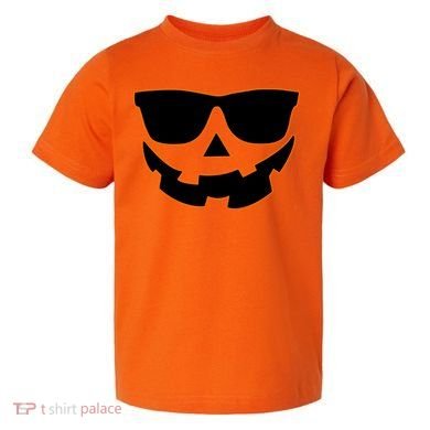 Halloween Jack-O- Lantern With Shades Toddler T-Shirt