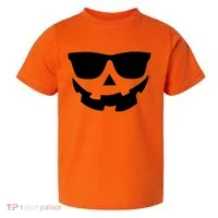 Halloween Jack-O- Lantern With Shades Toddler T-Shirt thumb 0
