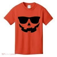 Halloween Jack-O- Lantern With Shades Kids T-Shirt thumb 0