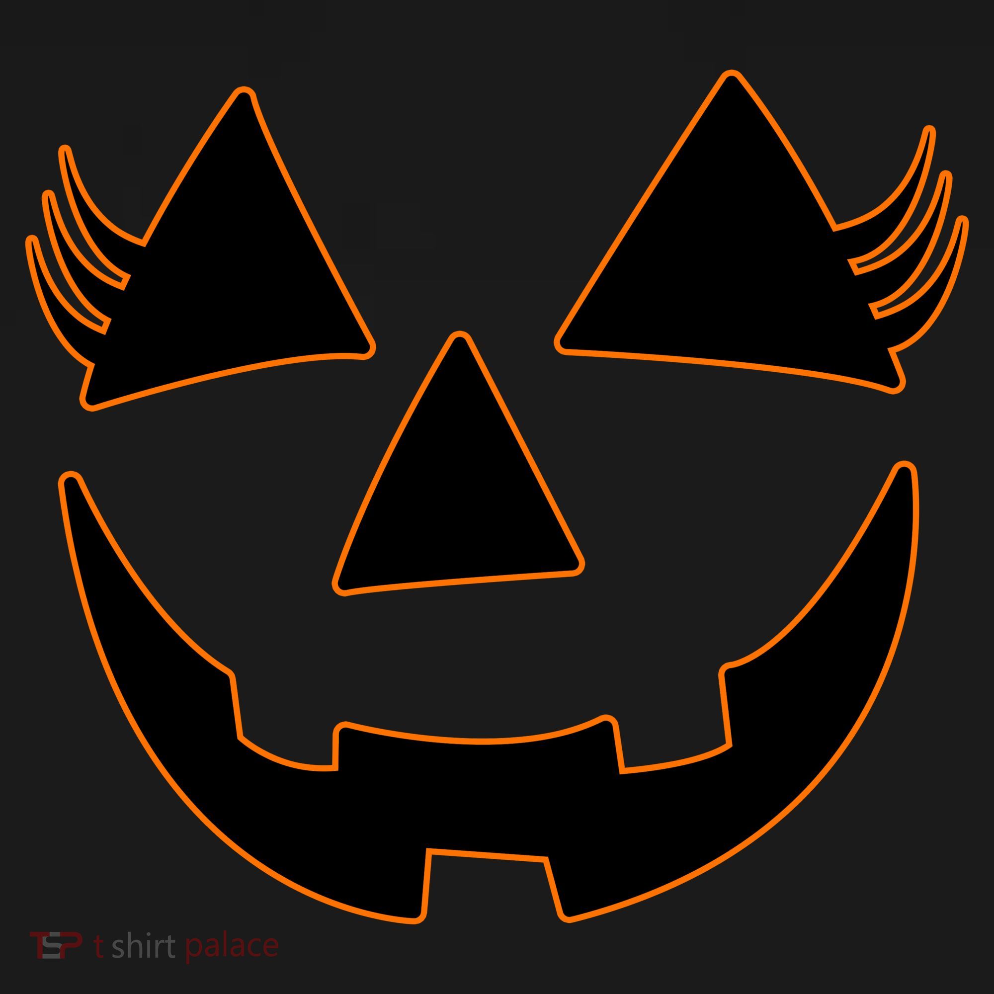 Halloween Jack-O-Lantern With Lashes Hoodie