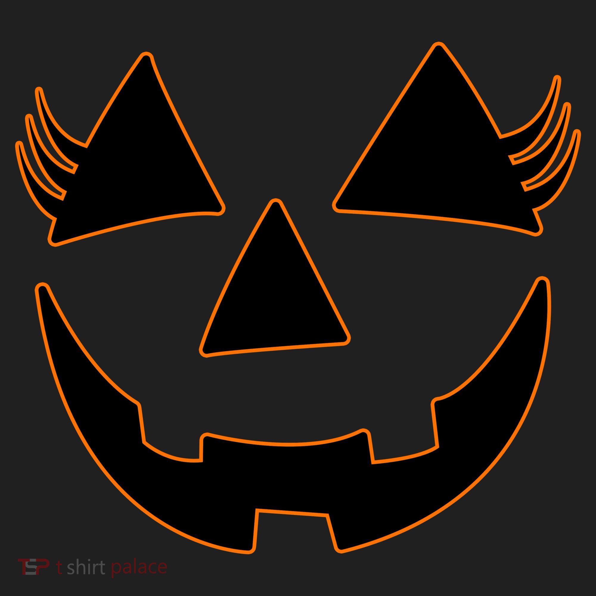 Halloween Jack-O-Lantern With Lashes Tumbler