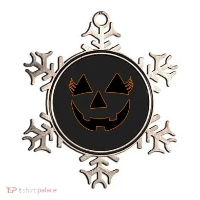 Halloween Jack-O-Lantern With Lashes Ornament
