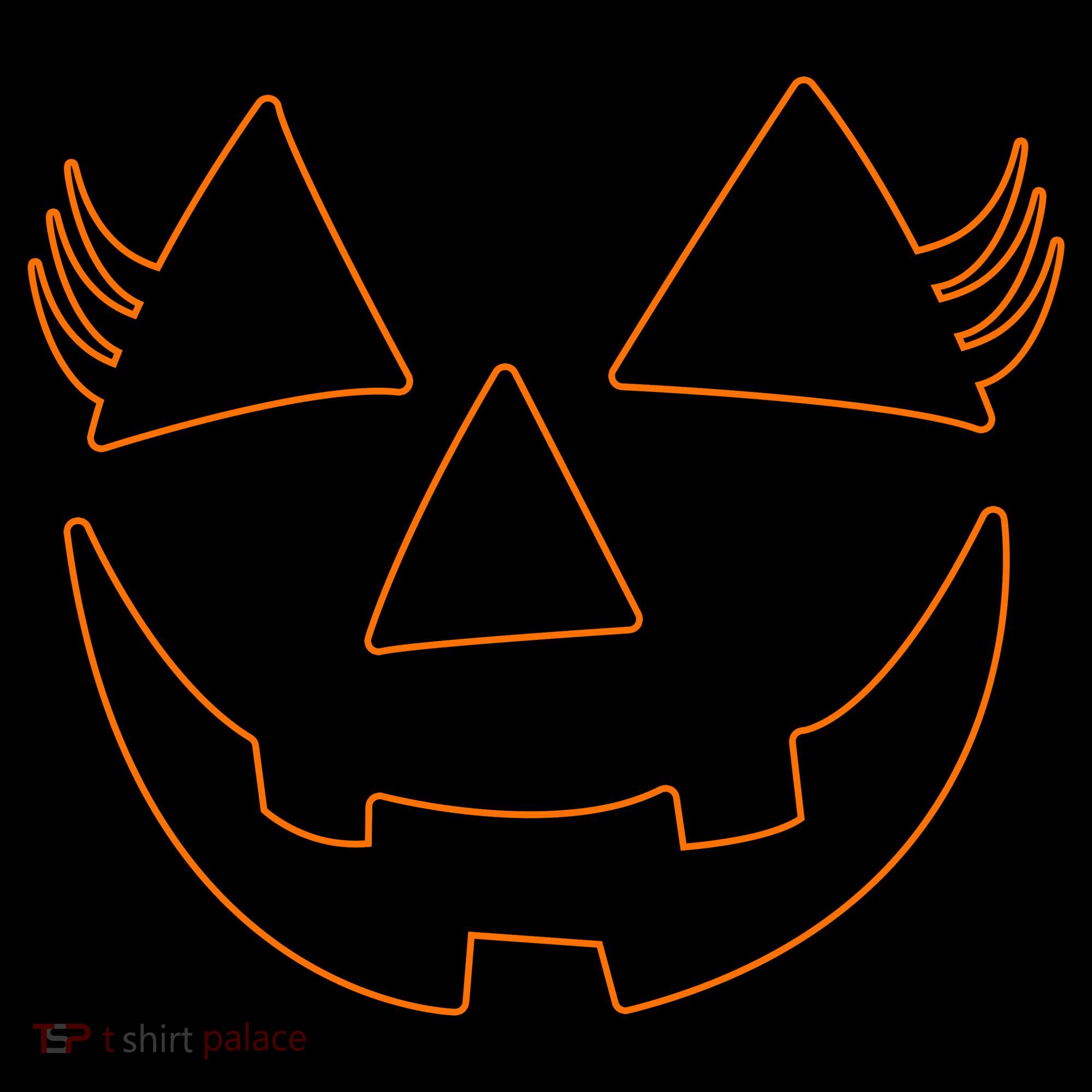 Halloween Jack-O-Lantern With Lashes Ornament