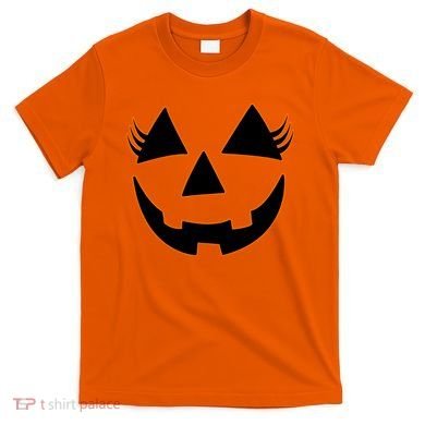 Halloween Jack-O-Lantern With Lashes T-Shirt