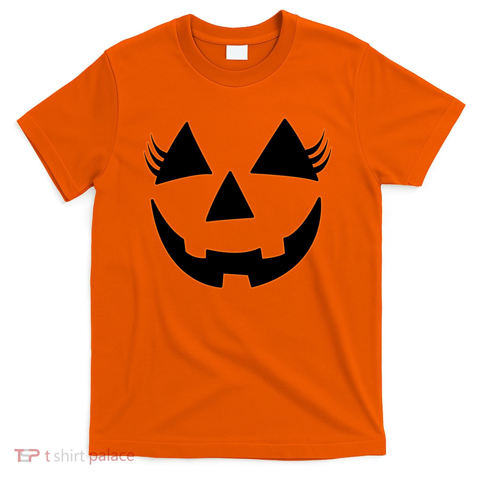 Halloween Jack-O-Lantern With Lashes T-Shirt