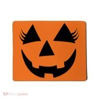 Halloween Jack-O-Lantern With Lashes Mousepad thumb 0