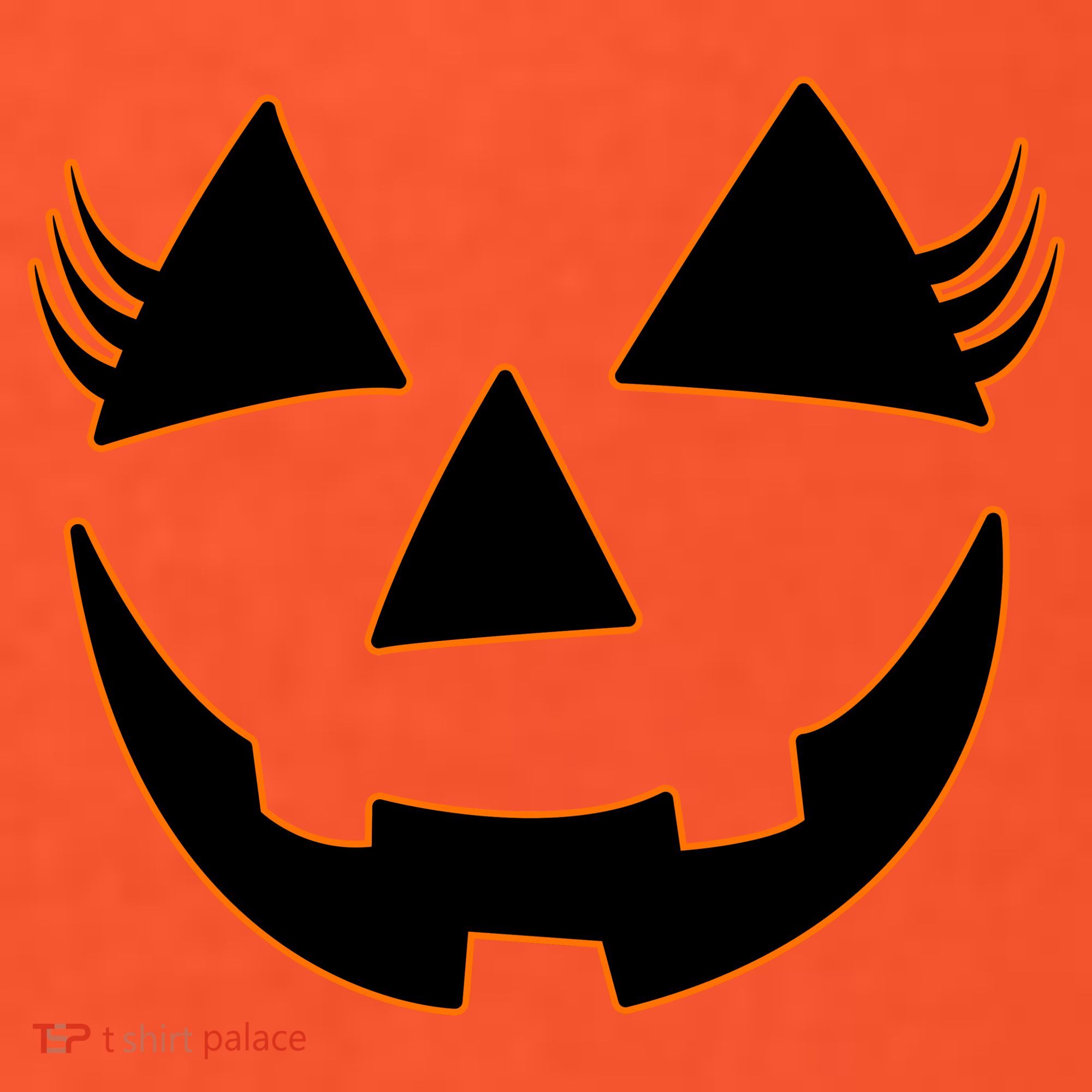 Halloween Jack-O-Lantern With Lashes Baby Bodysuit