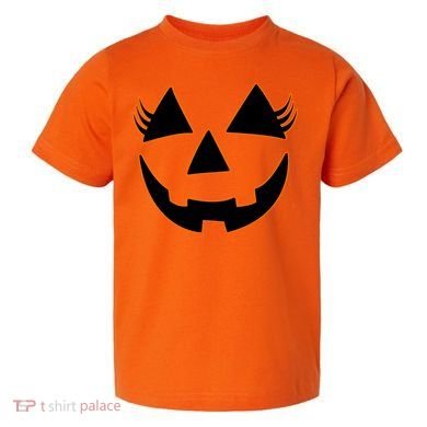 Halloween Jack-O-Lantern With Lashes Toddler T-Shirt