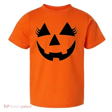 Halloween Jack-O-Lantern With Lashes Toddler T-Shirt