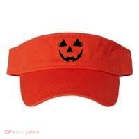 Halloween Jack-O-Lantern With Lashes Visor thumb 0