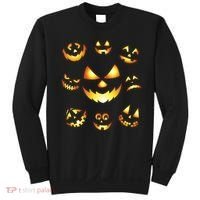 Halloween Jack O'Lantern Pumpkin Faces Sweatshirt thumb 0