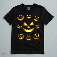 Halloween Jack O'Lantern Pumpkin Faces T-Shirt thumb 5