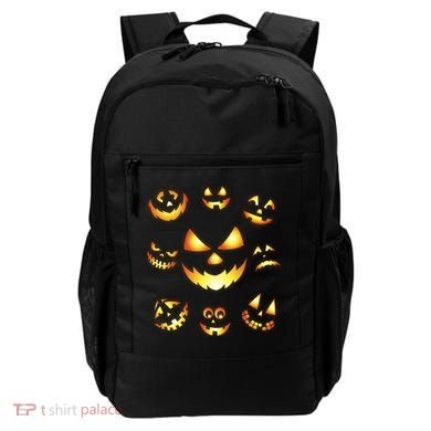 Halloween Jack O'Lantern Pumpkin Faces Backpack