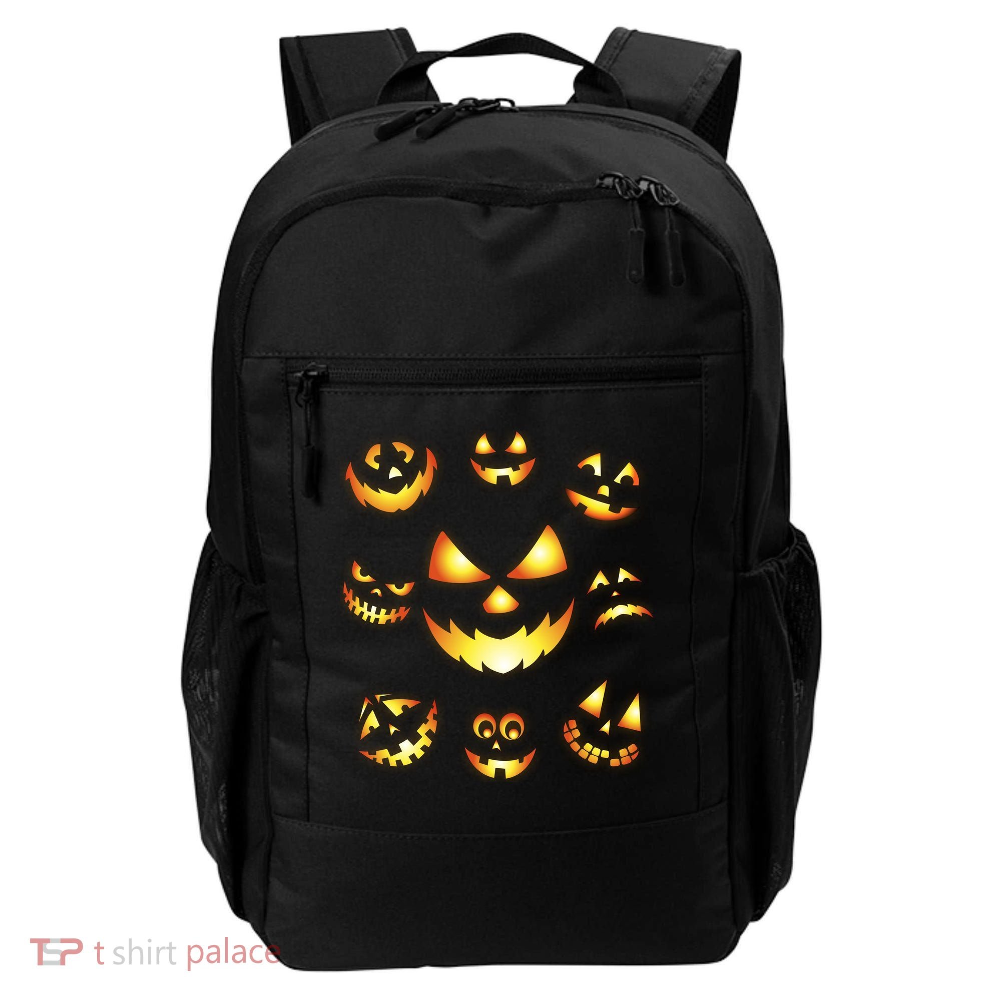 Halloween Jack O'Lantern Pumpkin Faces Backpack
