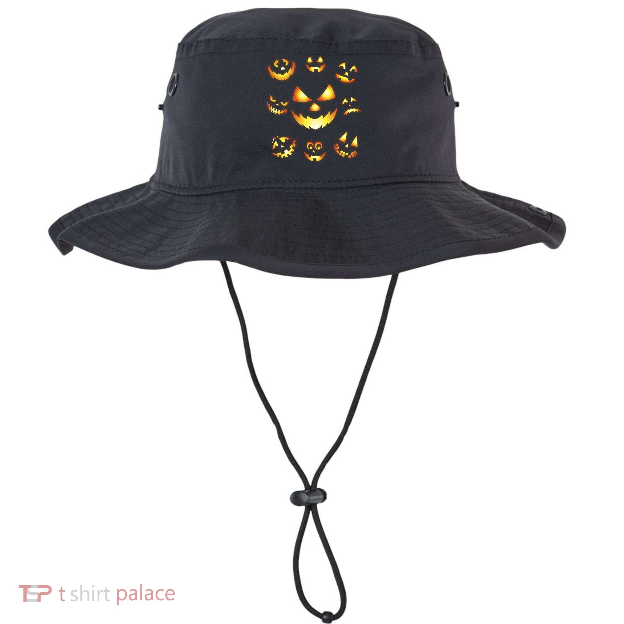 Halloween Jack O'Lantern Pumpkin Faces Bucket Hat