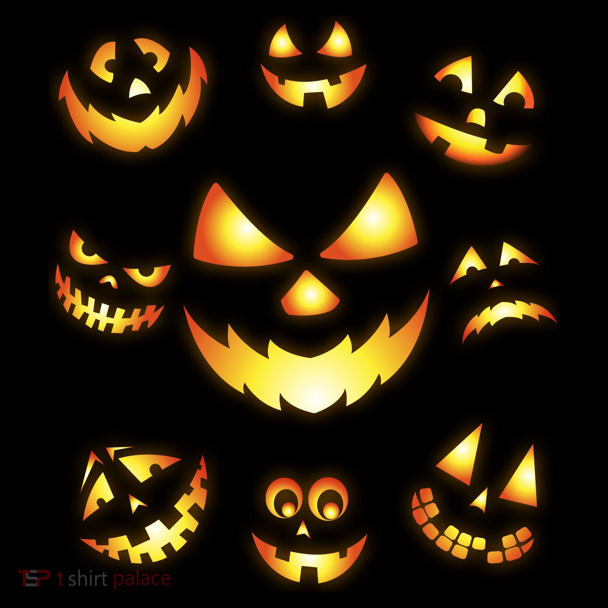 Halloween Jack O'Lantern Pumpkin Faces Coffee Mug