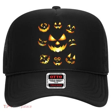 Halloween Jack O'Lantern Pumpkin Faces Hat