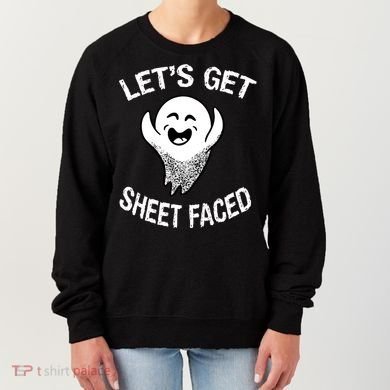Halloween Let's Get Sheet Faced Ghost Women's Sweatshirt