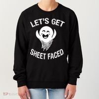 Halloween Let's Get Sheet Faced Ghost Women's Sweatshirt thumb 0