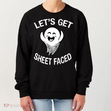 Halloween Let's Get Sheet Faced Ghost Women's Sweatshirt