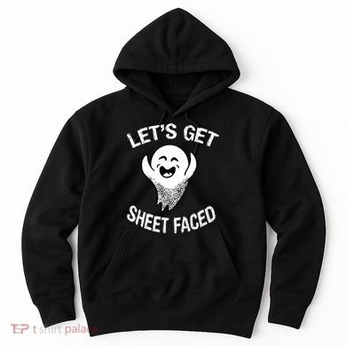 Halloween Let's Get Sheet Faced Ghost Hoodie