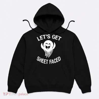 Halloween Let's Get Sheet Faced Ghost Hoodie