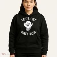 Halloween Let's Get Sheet Faced Ghost Hoodie thumb 5