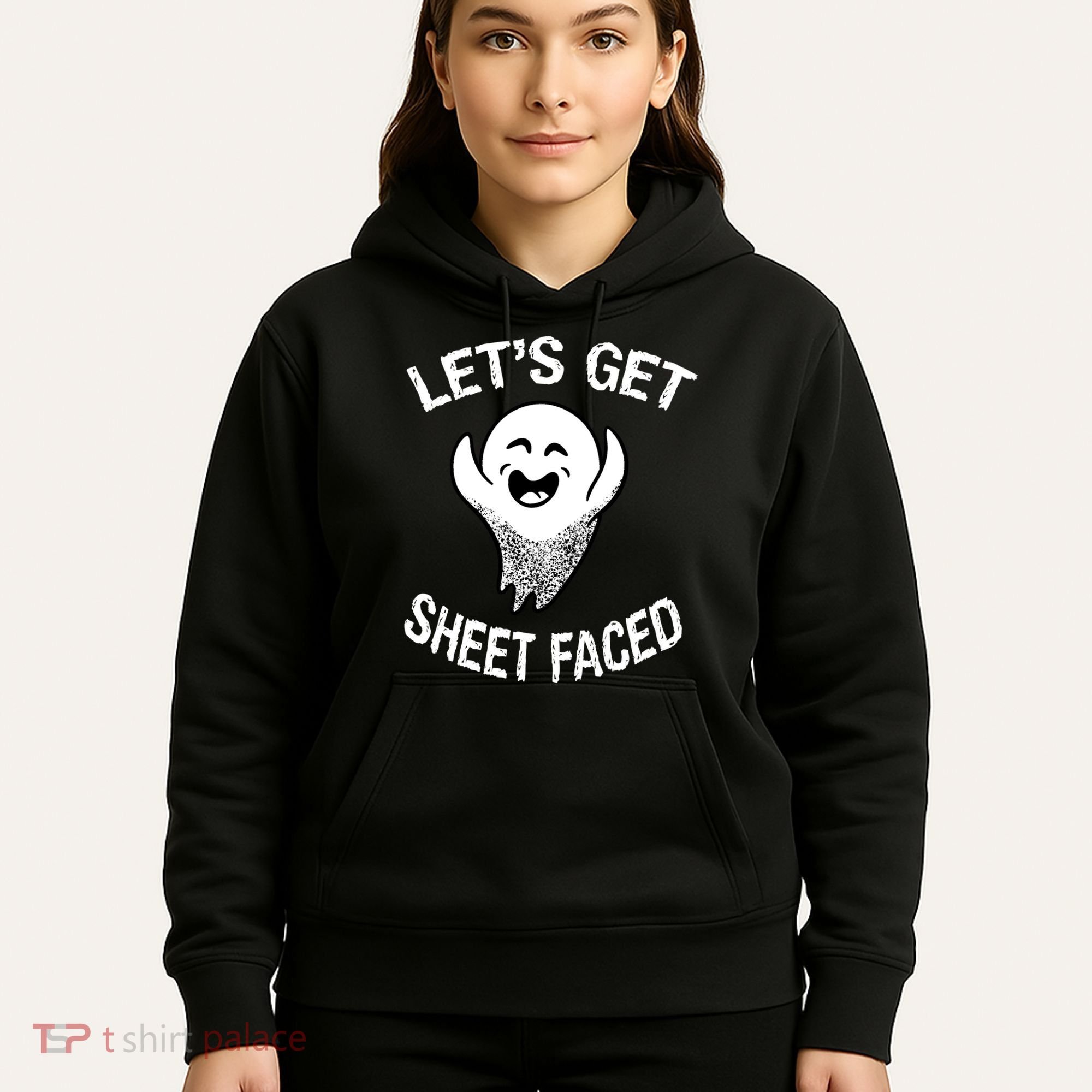 Halloween Let's Get Sheet Faced Ghost Hoodie
