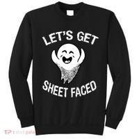 Halloween Let's Get Sheet Faced Ghost Sweatshirt thumb 0