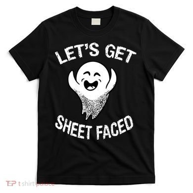 Halloween Let's Get Sheet Faced Ghost T-Shirt