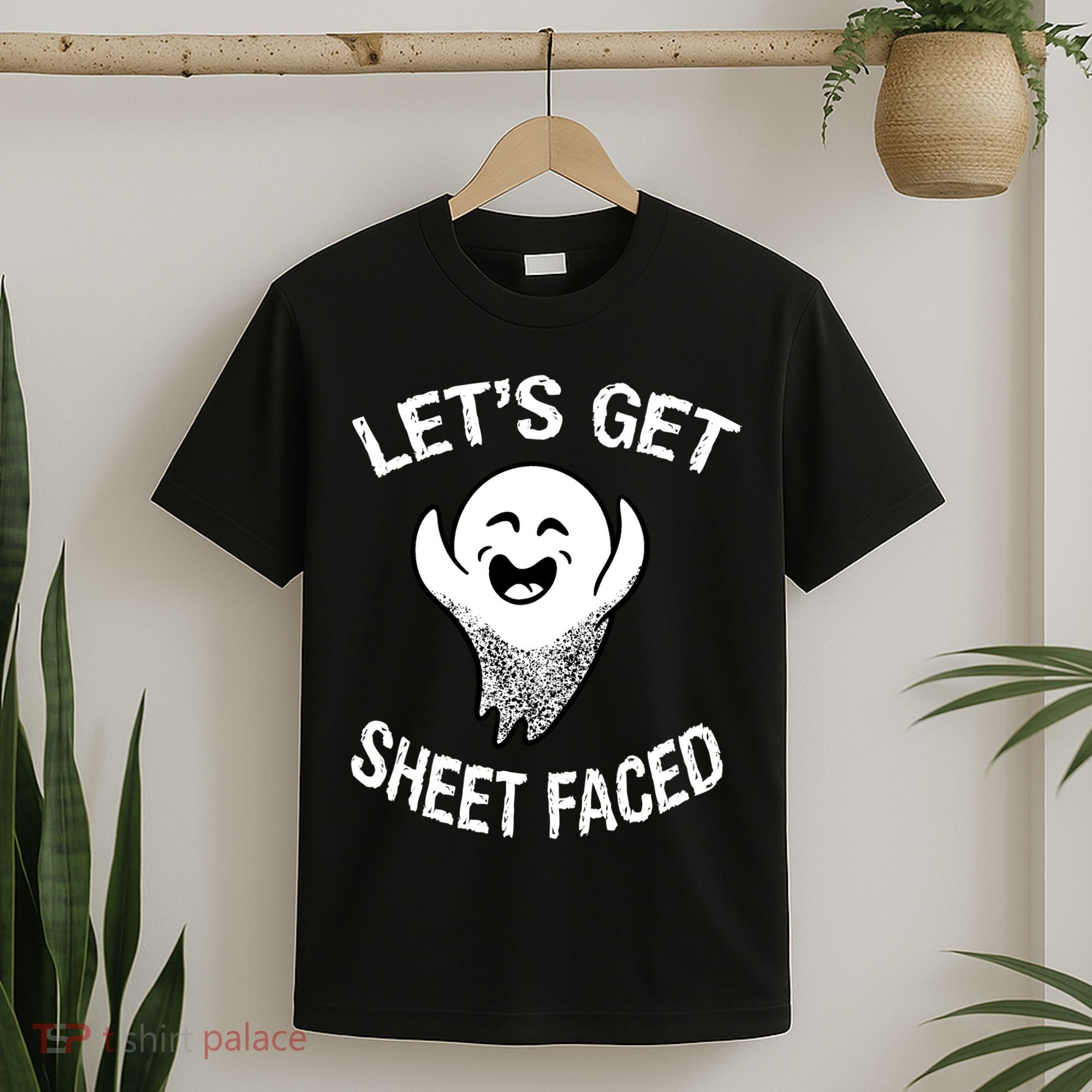 Halloween Let's Get Sheet Faced Ghost T-Shirt