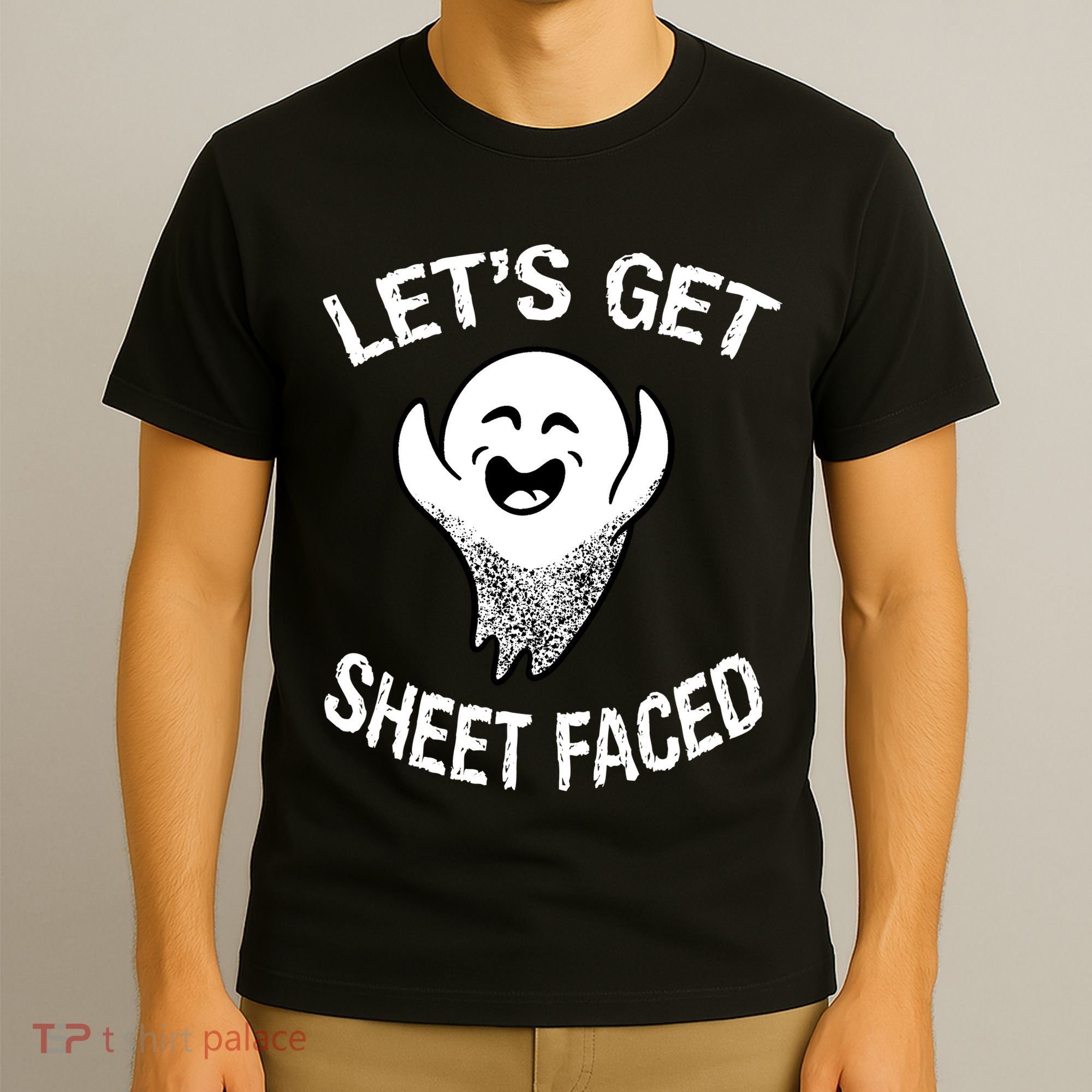 Halloween Let's Get Sheet Faced Ghost T-Shirt