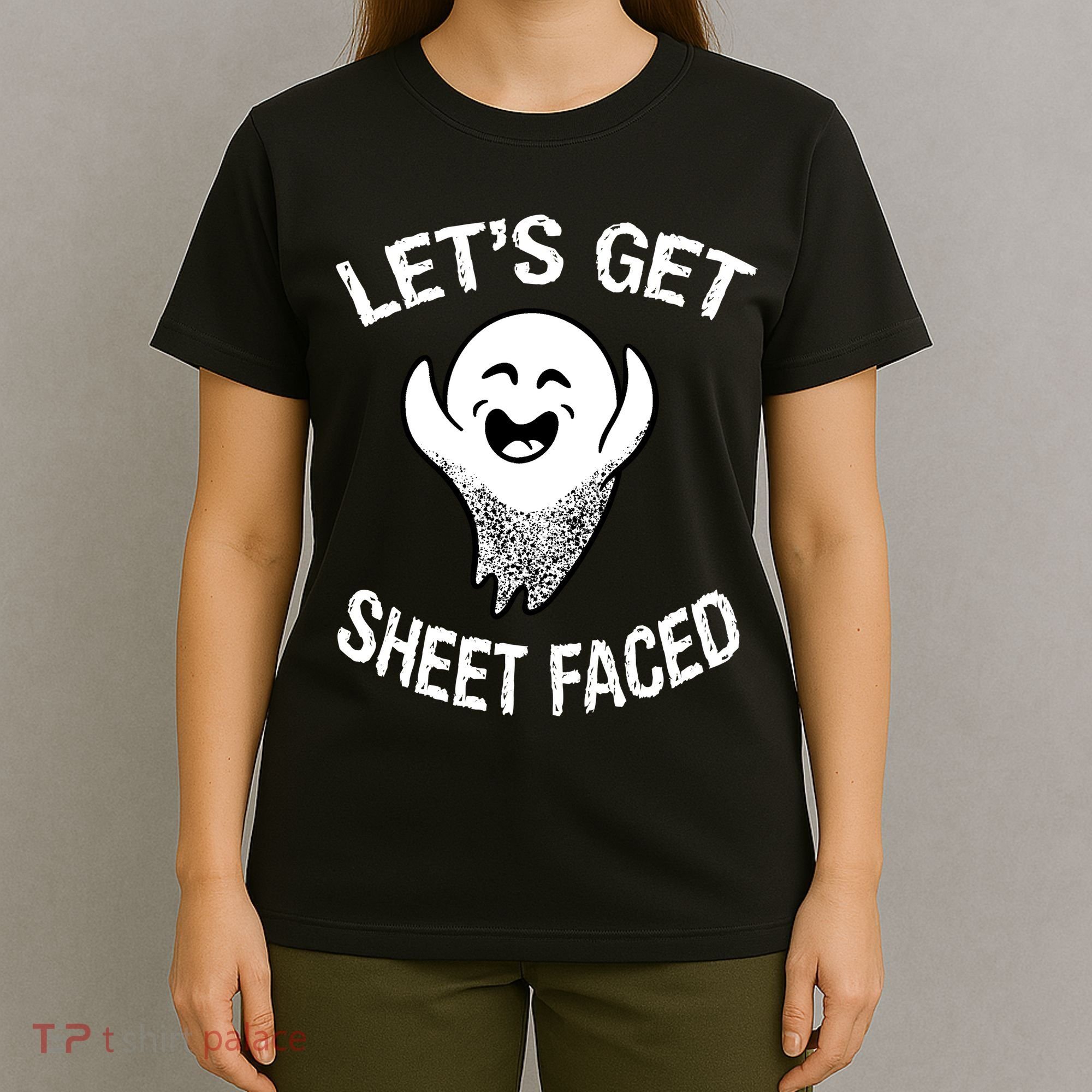 Halloween Let's Get Sheet Faced Ghost T-Shirt