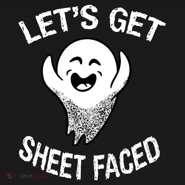 Halloween Let's Get Sheet Faced Ghost Bucket Hat