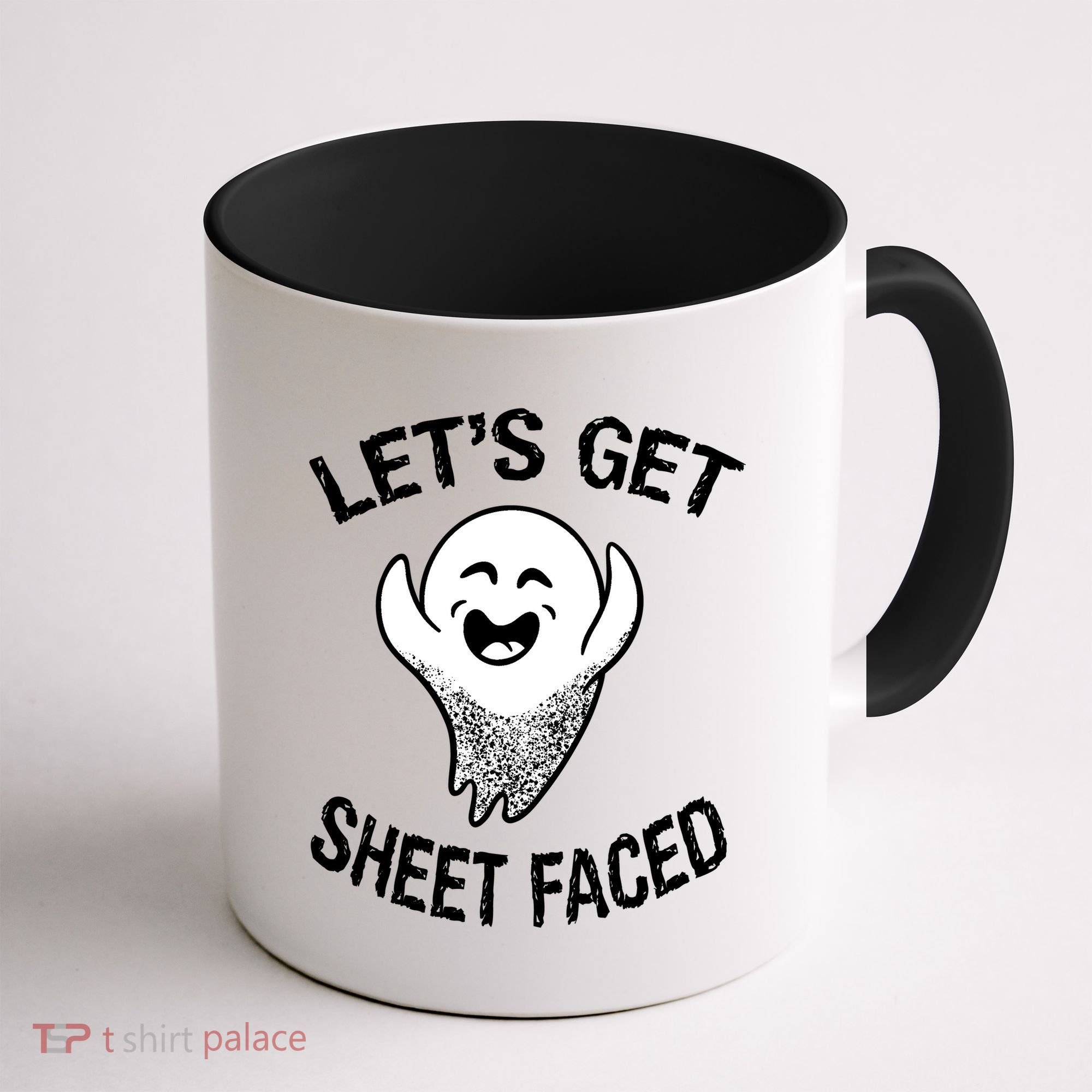 Halloween Let's Get Sheet Faced Ghost Coffee Mug