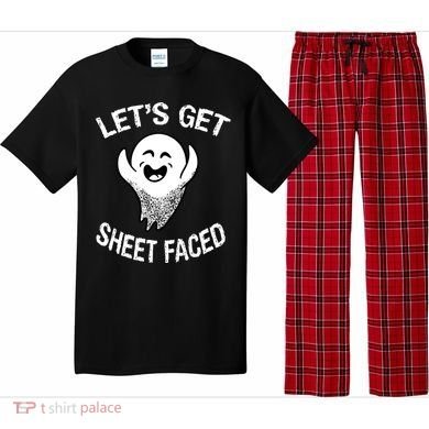 Halloween Let's Get Sheet Faced Ghost Pajama Set