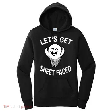 Halloween Let's Get Sheet Faced Ghost Women's Hoodie