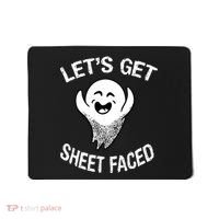 Halloween Let's Get Sheet Faced Ghost Mousepad thumb 0
