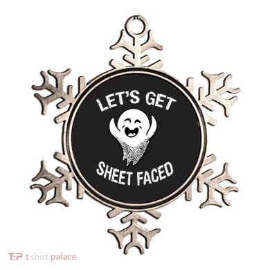 Halloween Let's Get Sheet Faced Ghost Ornament