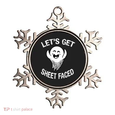 Halloween Let's Get Sheet Faced Ghost Ornament