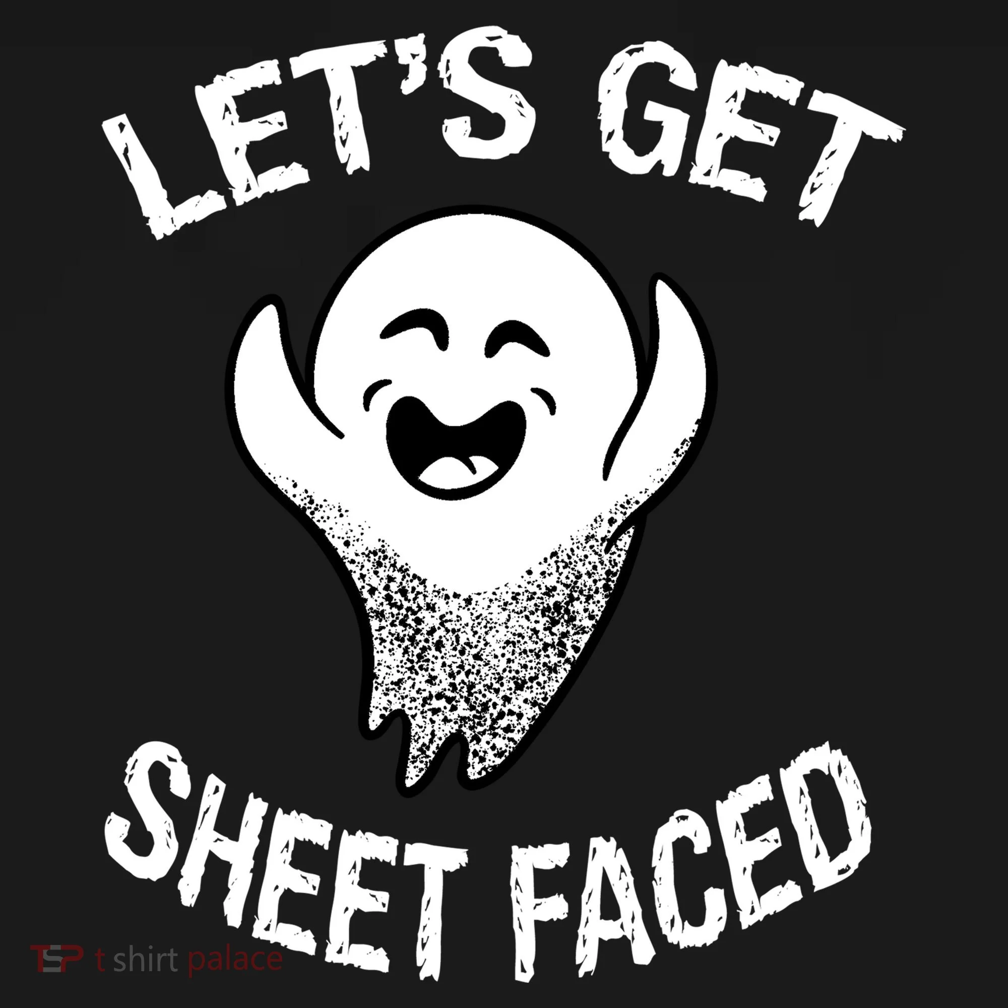 Halloween Let's Get Sheet Faced Ghost Ornament
