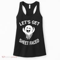 Halloween Let's Get Sheet Faced Ghost Women's Tank Top thumb 0