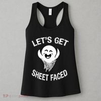 Halloween Let's Get Sheet Faced Ghost Women's Tank Top thumb 3