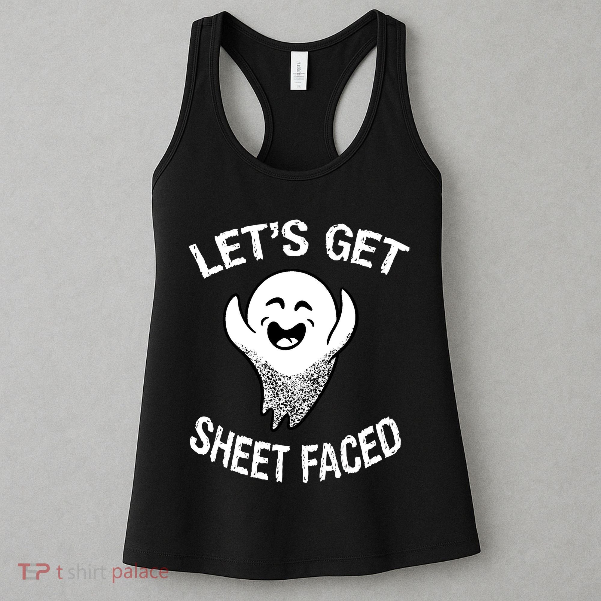 Halloween Let's Get Sheet Faced Ghost Women's Tank Top