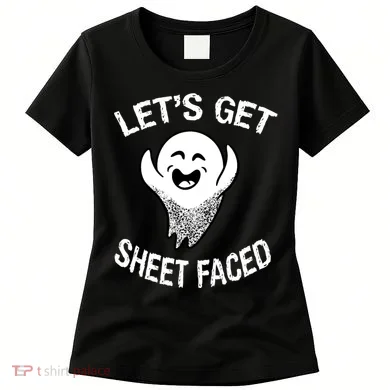 Halloween Let's Get Sheet Faced Ghost Women's T-Shirt