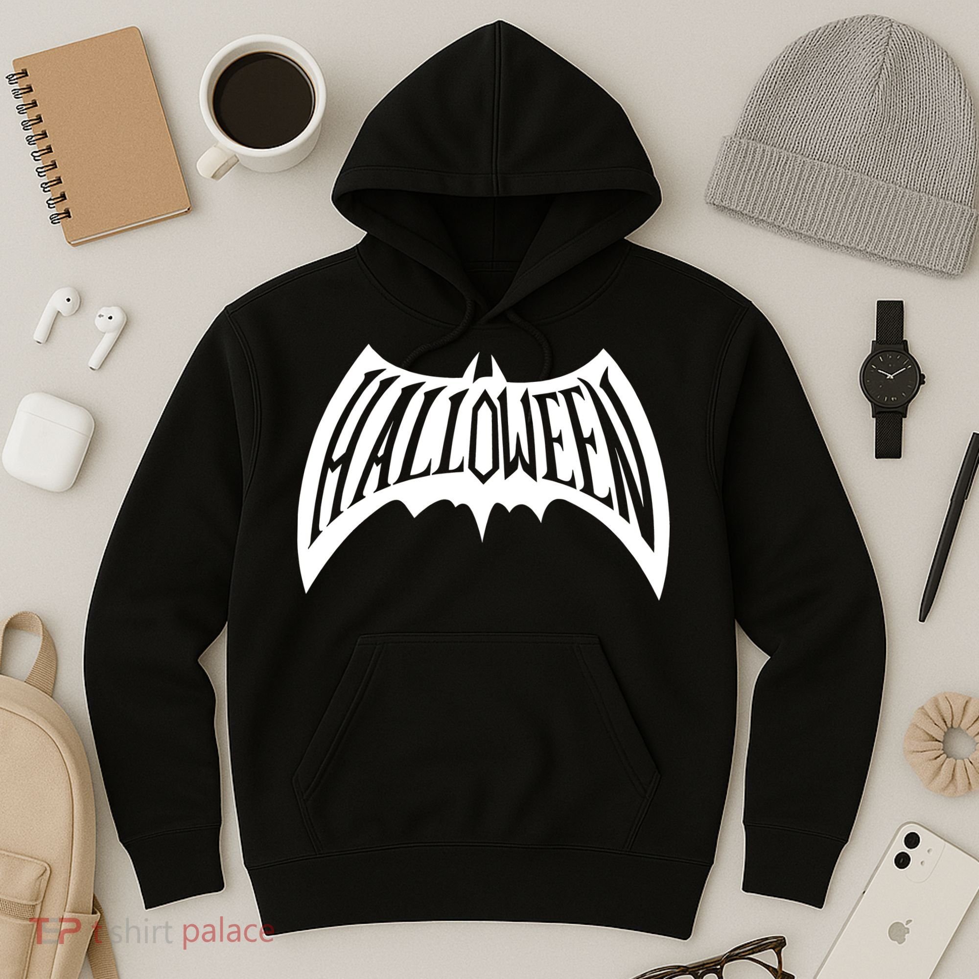 Halloween Man Bat Logo Hoodie